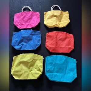 Large Bright Jute Tote Bag